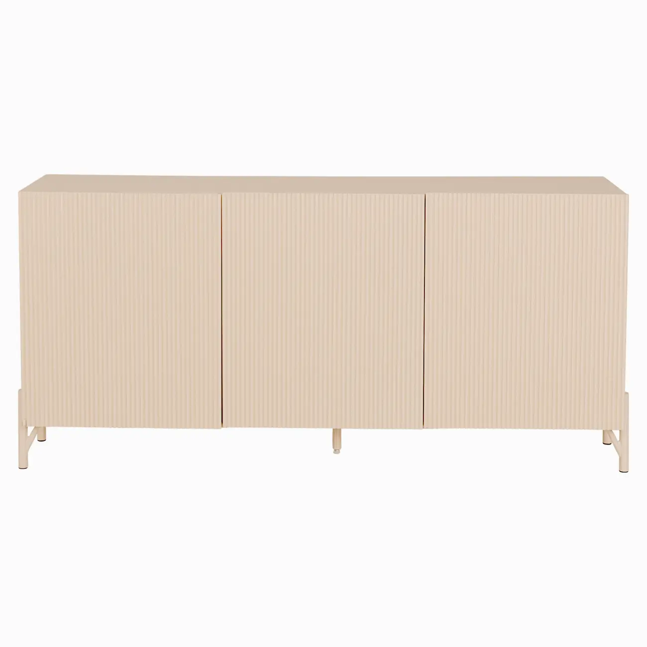 BUFFET 3 PORTAS 1,60 M X 42 CM LINHAS - AREIA/AREIA - Foto 1