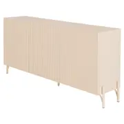 BUFFET 3 PORTAS 1,60 M X 42 CM LINHAS - AREIA/AREIA - Foto 2