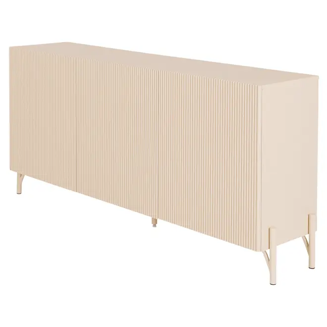 BUFFET 3 PORTAS 1,60 M X 42 CM LINHAS - AREIA/AREIA - Foto 2