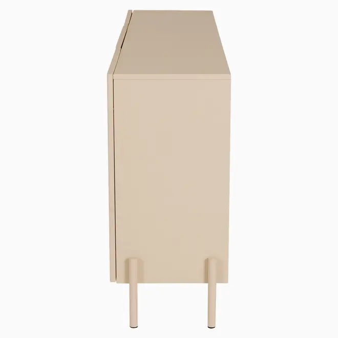 BUFFET 3 PORTAS 1,60 M X 42 CM LINHAS - AREIA/AREIA - Foto 5