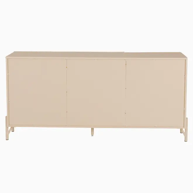 BUFFET 3 PORTAS 1,60 M X 42 CM LINHAS - AREIA/AREIA - Foto 6