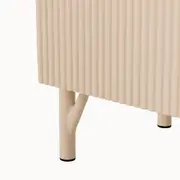 BUFFET 3 PORTAS 1,60 M X 42 CM LINHAS - AREIA/AREIA - Foto 9