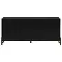 PRETO/PRETO - BUFFET 3 PORTAS 1,60 M X 42 CM LINHAS