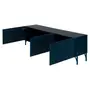 RACK 3 PORTAS 1,60 M X 41 CM LINHAS - GALAXY BLUE/GALAXY BLUE - Foto 4