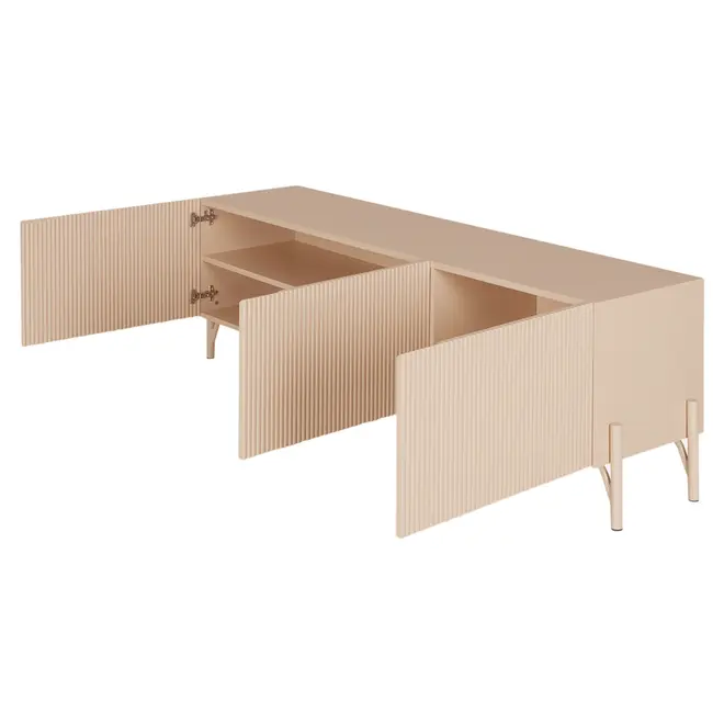 RACK 3 PORTAS 1,60 M X 41 CM LINHAS - AREIA/AREIA - Foto 4