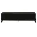 PRETO/PRETO - RACK 3 PORTAS 1,60 M X 41 CM LINHAS