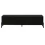 PRETO/PRETO - RACK 3 PORTAS 1,60 M X 41 CM LINHAS
