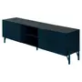 RACK 1 PORTA/2 GAVETAS 1,60 M X 41 CM LINHAS - GALAXY BLUE/GALAXY BLUE - Foto 2