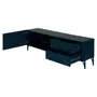 RACK 1 PORTA/2 GAVETAS 1,60 M X 41 CM LINHAS - GALAXY BLUE/GALAXY BLUE - Foto 4
