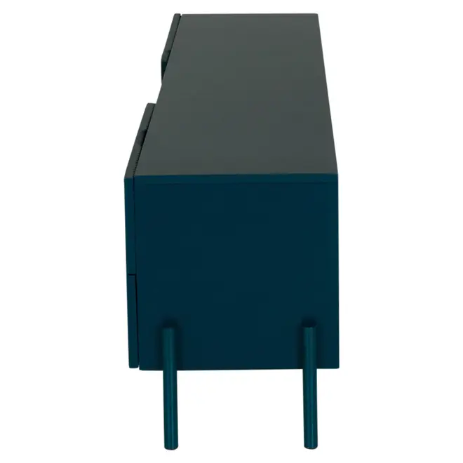 RACK 1 PORTA/2 GAVETAS 1,60 M X 41 CM LINHAS - GALAXY BLUE/GALAXY BLUE - Foto 5