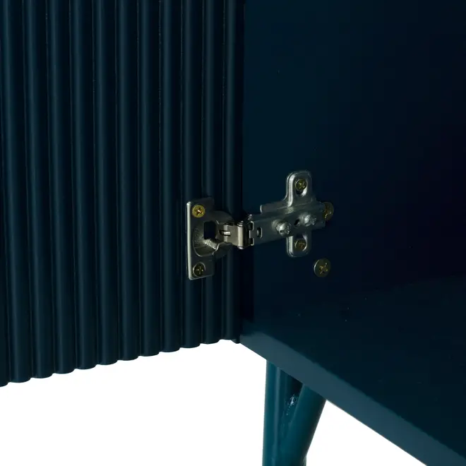 RACK 1 PORTA/2 GAVETAS 1,60 M X 41 CM LINHAS - GALAXY BLUE/GALAXY BLUE - Foto 9