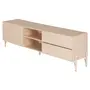 RACK 1 PORTA/2 GAVETAS 1,60 M X 41 CM LINHAS - AREIA/AREIA - Foto 2