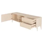 RACK 1 PORTA/2 GAVETAS 1,60 M X 41 CM LINHAS - AREIA/AREIA - Foto 4
