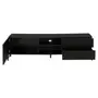 RACK 1 PORTA/2 GAVETAS 1,60 M X 41 CM LINHAS - PRETO/PRETO - Foto 3