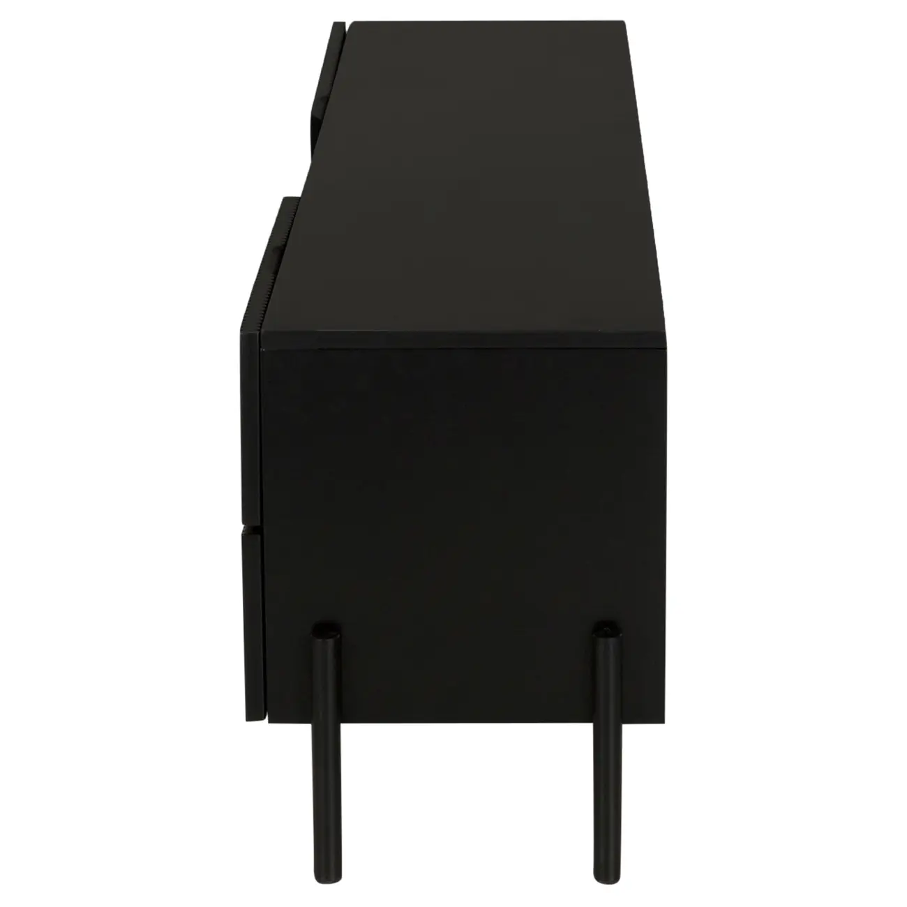 RACK 1 PORTA/2 GAVETAS 1,60 M X 41 CM LINHAS - PRETO/PRETO - Foto 5