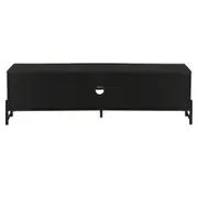 RACK 1 PORTA/2 GAVETAS 1,60 M X 41 CM LINHAS - PRETO/PRETO - Foto 6