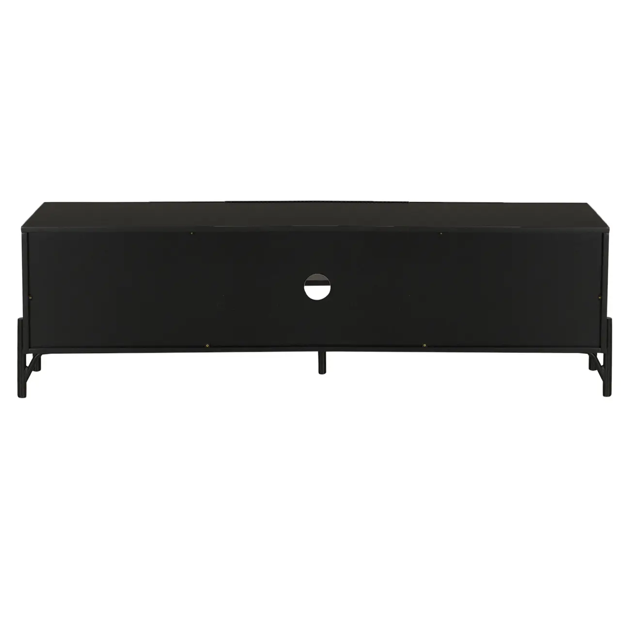 RACK 1 PORTA/2 GAVETAS 1,60 M X 41 CM LINHAS - PRETO/PRETO - Foto 6