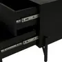 RACK 1 PORTA/2 GAVETAS 1,60 M X 41 CM LINHAS - PRETO/PRETO - Foto 7