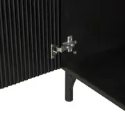 RACK 1 PORTA/2 GAVETAS 1,60 M X 41 CM LINHAS - PRETO/PRETO - Foto 8