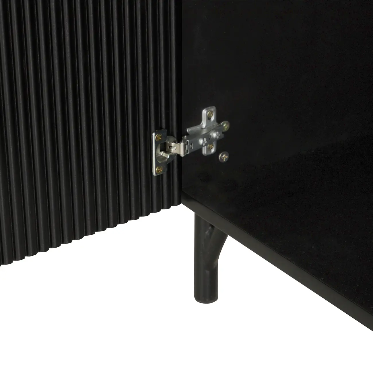 RACK 1 PORTA/2 GAVETAS 1,60 M X 41 CM LINHAS - PRETO/PRETO - Foto 8