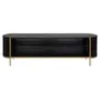 EBANIZADO/DOURADO - RACK 1,80 M X 43 CM ECLAIR TELA