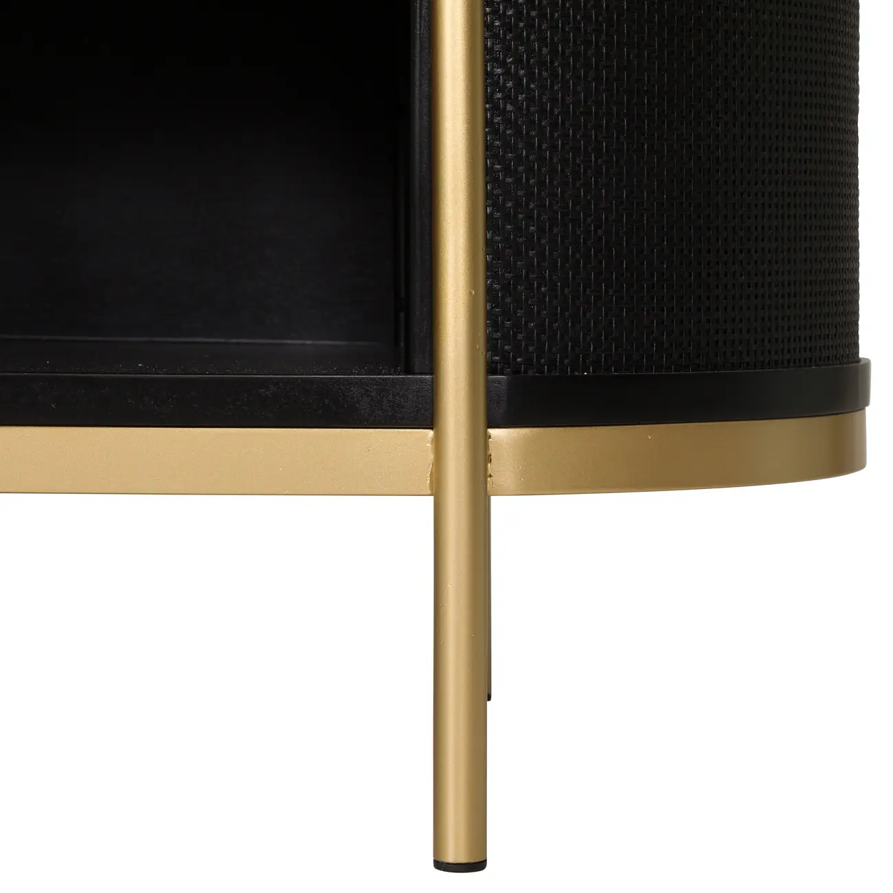RACK 1,80 M X 43 CM ECLAIR TELA - EBANIZADO/DOURADO - Foto 5