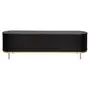 RACK 1,80 M X 43 CM ECLAIR TELA - EBANIZADO/DOURADO - Foto 6