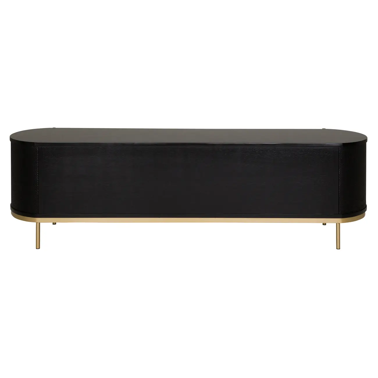 RACK 1,80 M X 43 CM ECLAIR TELA - EBANIZADO/DOURADO - Foto 6