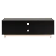 RACK 1 PORTA DE CORRER 1,50 M X 40 CM NOOK - PRETO/NATURAL WASHED - Foto 5