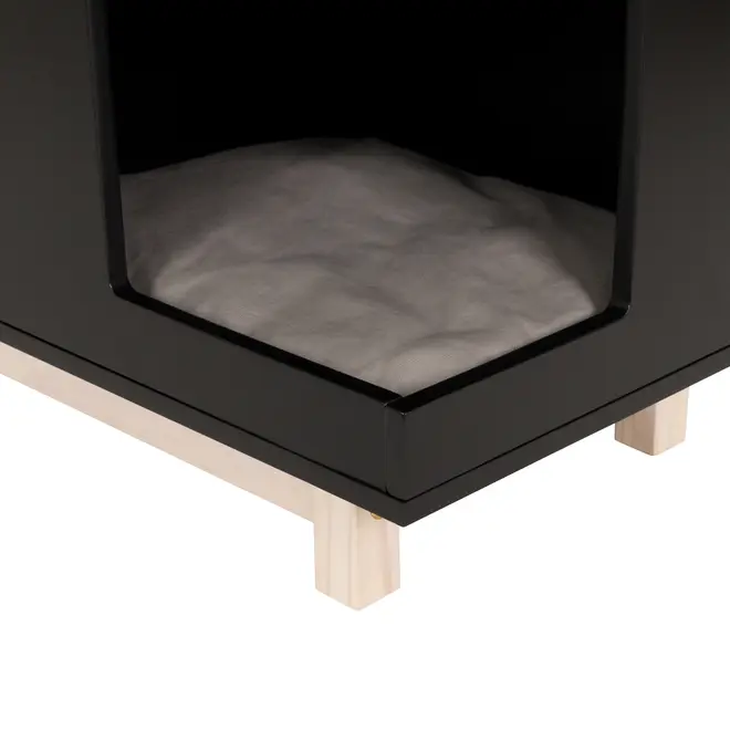 RACK 1 PORTA DE CORRER 1,50 M X 40 CM NOOK - PRETO/NATURAL WASHED - Foto 6