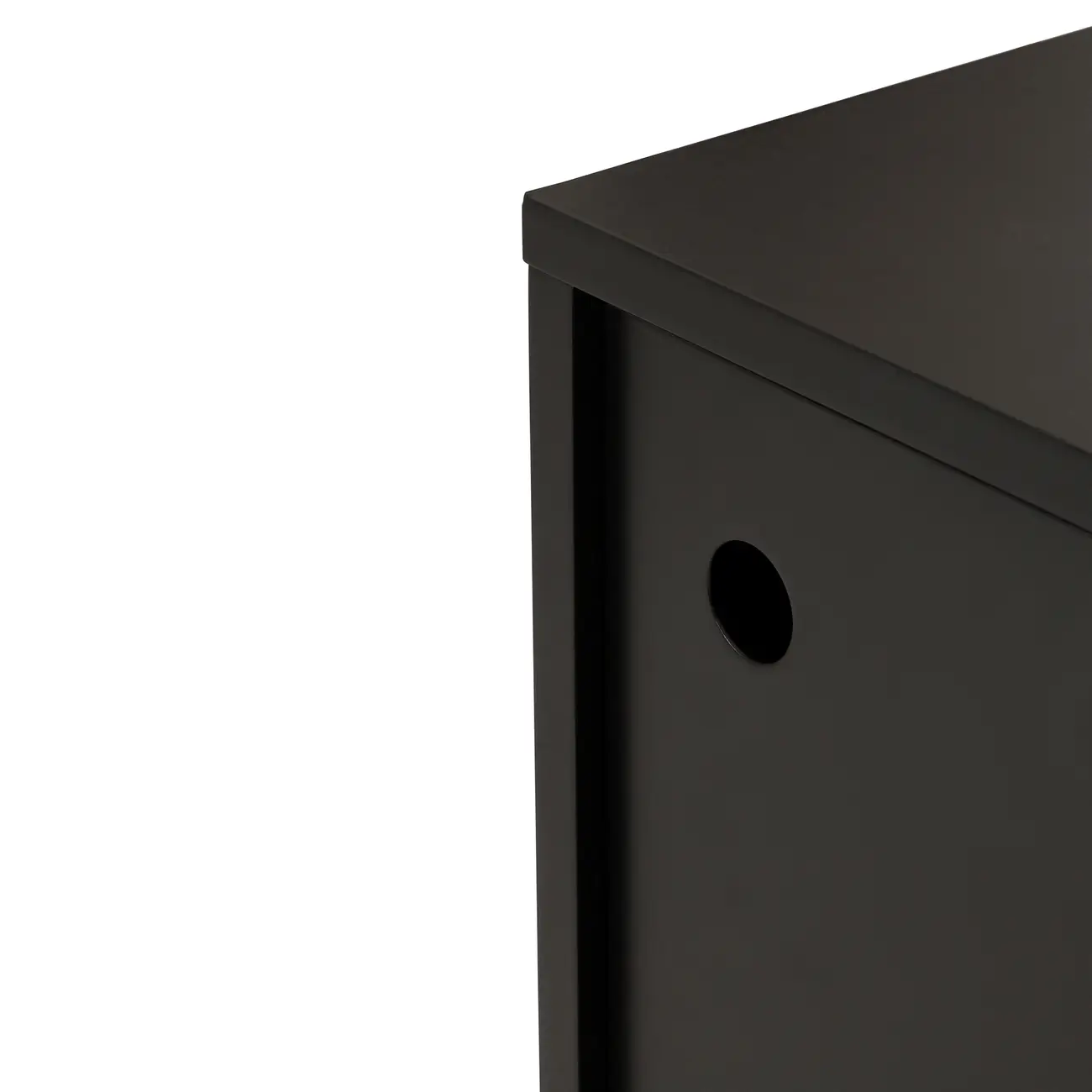 RACK 1 PORTA DE CORRER 1,50 M X 40 CM NOOK - PRETO/NATURAL WASHED - Foto 7