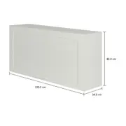 ARMÁRIO DE COZINHA AÉREO 1,20 M 1 PORTA BASCULANTE LOGBOX - BRANCO - Foto 11