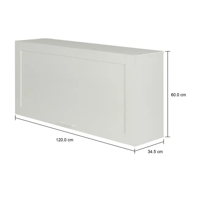 ARMÁRIO DE COZINHA AÉREO 1,20 M 1 PORTA BASCULANTE LOGBOX - BRANCO - Foto 11
