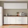 ARMÁRIO DE COZINHA AÉREO 1,20 M 1 PORTA BASCULANTE LOGBOX - BRANCO - Foto 12