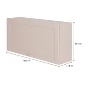ARMÁRIO DE COZINHA AÉREO 1,20 M 1 PORTA BASCULANTE LOGBOX - CAMELO - Foto 11
