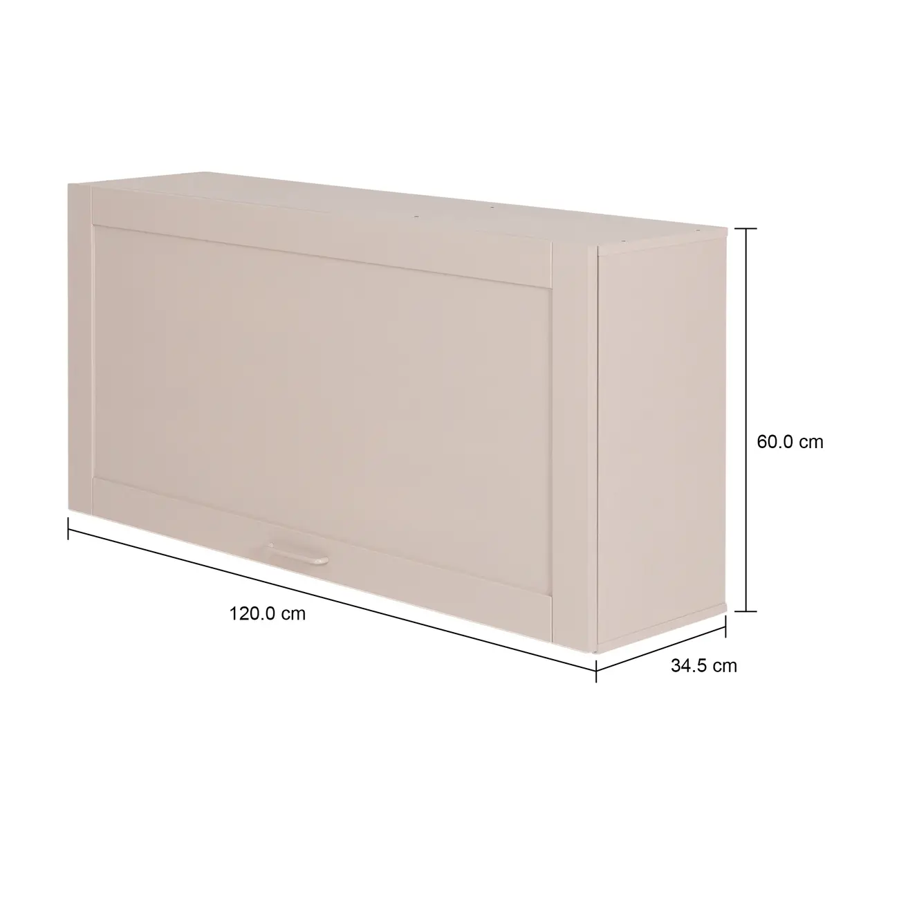 ARMÁRIO DE COZINHA AÉREO 1,20 M 1 PORTA BASCULANTE LOGBOX - CAMELO - Foto 11
