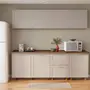 ARMÁRIO DE COZINHA AÉREO 1,20 M 1 PORTA BASCULANTE LOGBOX - CAMELO - Foto 12