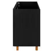 ARMÁRIO DE COZINHA INFERIOR 1,20 M 2 PORTAS LOGBOX - PRETO/NOZES - Foto 5