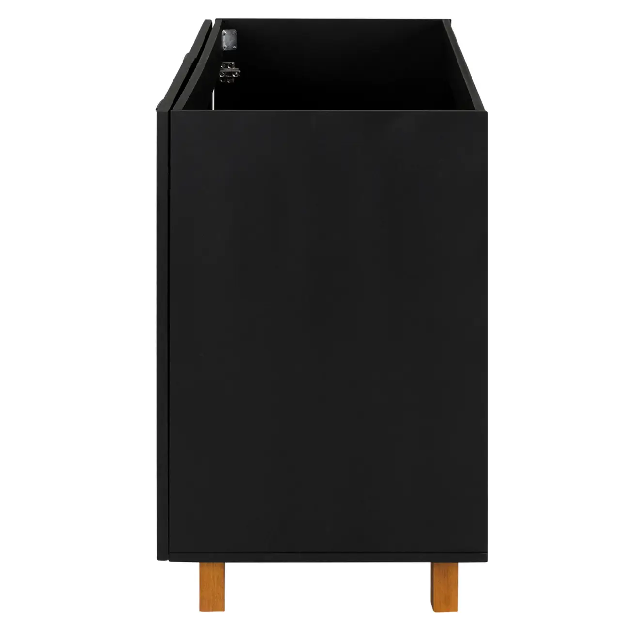 ARMÁRIO DE COZINHA INFERIOR 1,20 M 2 PORTAS LOGBOX - PRETO/NOZES - Foto 5