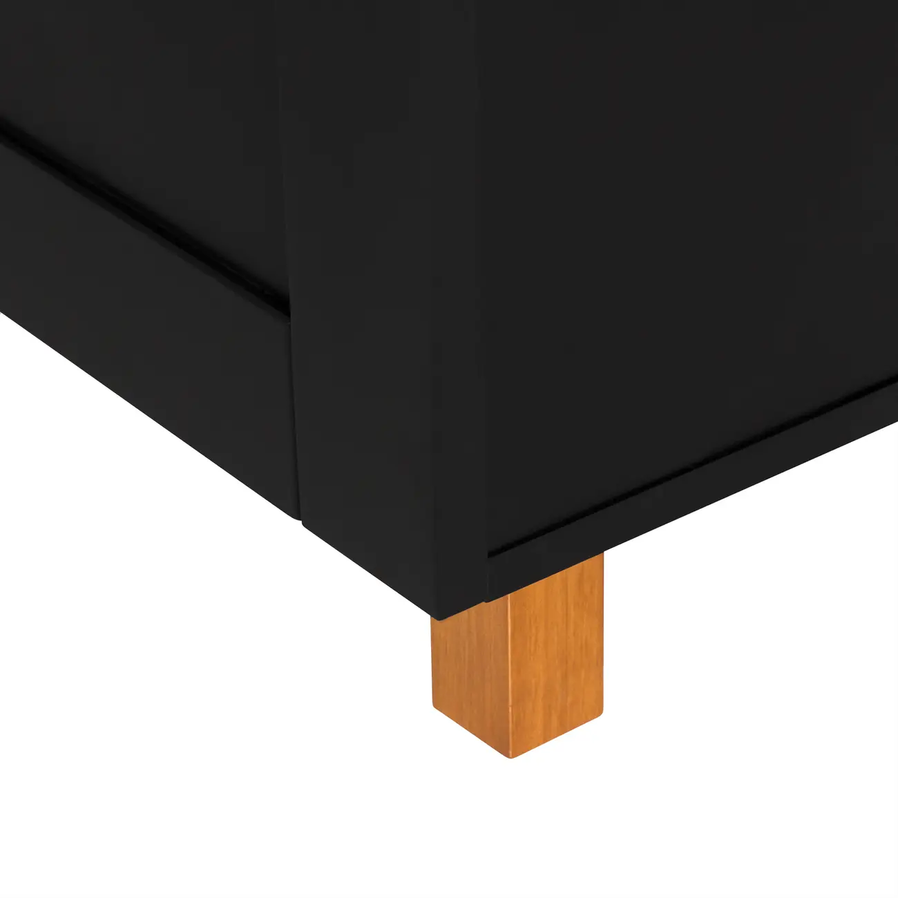 ARMÁRIO DE COZINHA INFERIOR 1,20 M 2 PORTAS LOGBOX - PRETO/NOZES - Foto 6