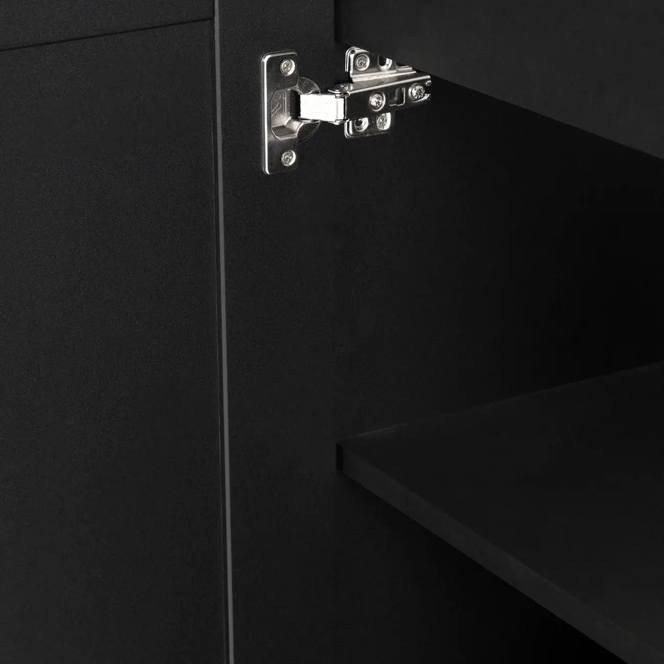 ARMÁRIO DE COZINHA INFERIOR 1,20 M 2 PORTAS LOGBOX - PRETO/NOZES - Foto 7