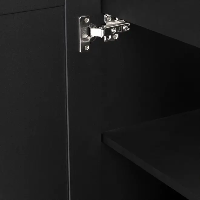 ARMÁRIO DE COZINHA INFERIOR 1,20 M 2 PORTAS LOGBOX - PRETO/NOZES - Foto 7