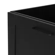 ARMÁRIO DE COZINHA INFERIOR 1,20 M 2 PORTAS LOGBOX - PRETO/NOZES - Foto 8
