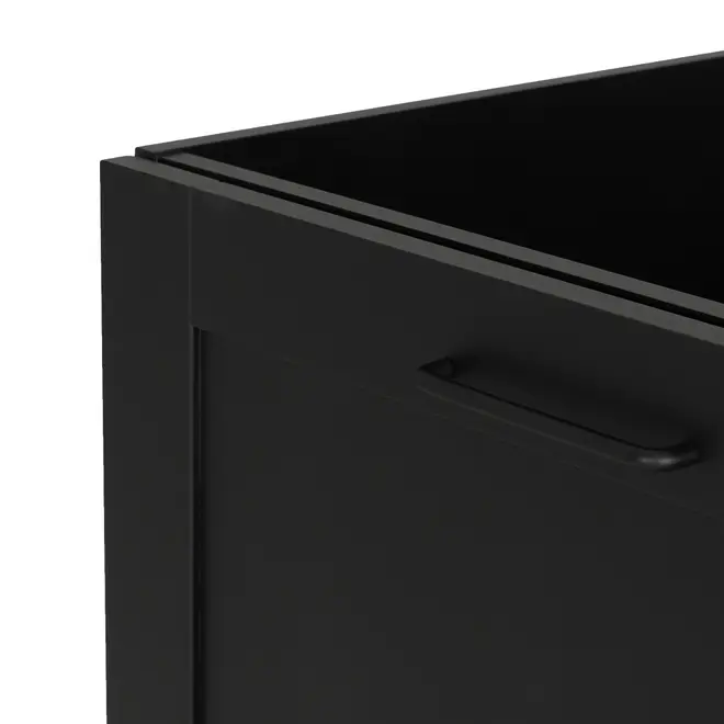 ARMÁRIO DE COZINHA INFERIOR 1,20 M 2 PORTAS LOGBOX - PRETO/NOZES - Foto 8