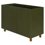 ARMÁRIO DE COZINHA INFERIOR 1,20 M 2 PORTAS LOGBOX - MUSGO/NOZES - Foto 2