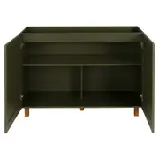 ARMÁRIO DE COZINHA INFERIOR 1,20 M 2 PORTAS LOGBOX - MUSGO/NOZES - Foto 4