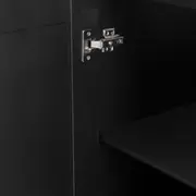 ARMÁRIO DE COZINHA INFERIOR 60 1 PORTA LOGBOX - PRETO/NOZES - Foto 6