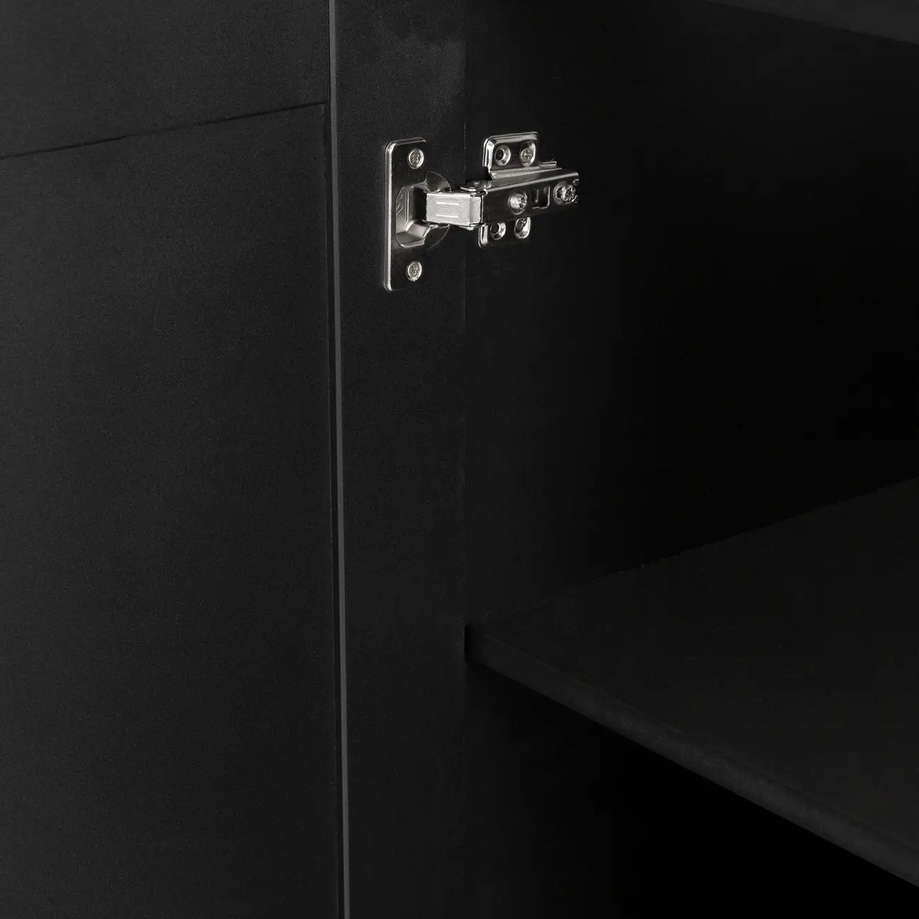 ARMÁRIO DE COZINHA INFERIOR 60 1 PORTA LOGBOX - PRETO/NOZES - Foto 6