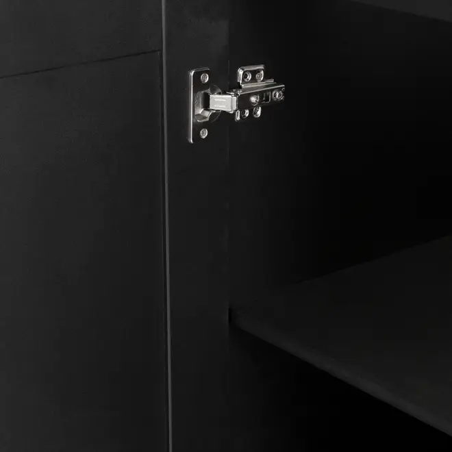 ARMÁRIO DE COZINHA INFERIOR 60 1 PORTA LOGBOX - PRETO/NOZES - Foto 6