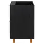 GAVETEIRO PARA COZINHA 60 CM 3 GAVETAS LOGBOX - PRETO/NOZES - Foto 4